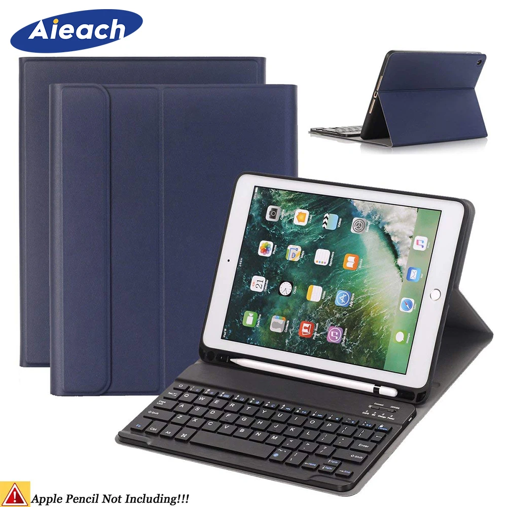 

Smart Bluetooth Keyboard Case For iPad Pro 10.5 With Pencil Holder PU Leather Full Protective Cover For Apple iPad Pro 10.5 inch