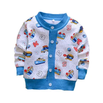 

Cute Baby Boys Girls Casual Coat Newborn Sweater Outerwear Kids Knitting Clothing
