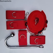 New Bdsm Bondage Sex Toys for Couples Slave Restraint Kit Handcuffs/Ankle Cuffs Adult Games new stainless steel metal bdsm bondage handcuffs slave restraint sm erotic couples adult game sex toys for man woman