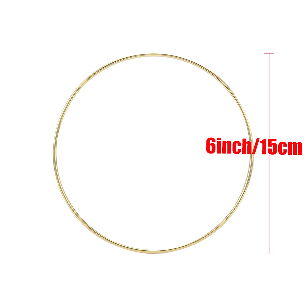 10PCS 2.8*150mm Gold Dream Catcher Dreamcatcher Material Metal Rings Hoops For DIY Handmade Wicker Crafts Tool Accessories