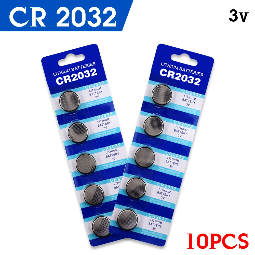 

10 x 3V Lithium Button/Coin Cells Batteries CR2032 DL2032 KCR2032 5004LC ECR2032