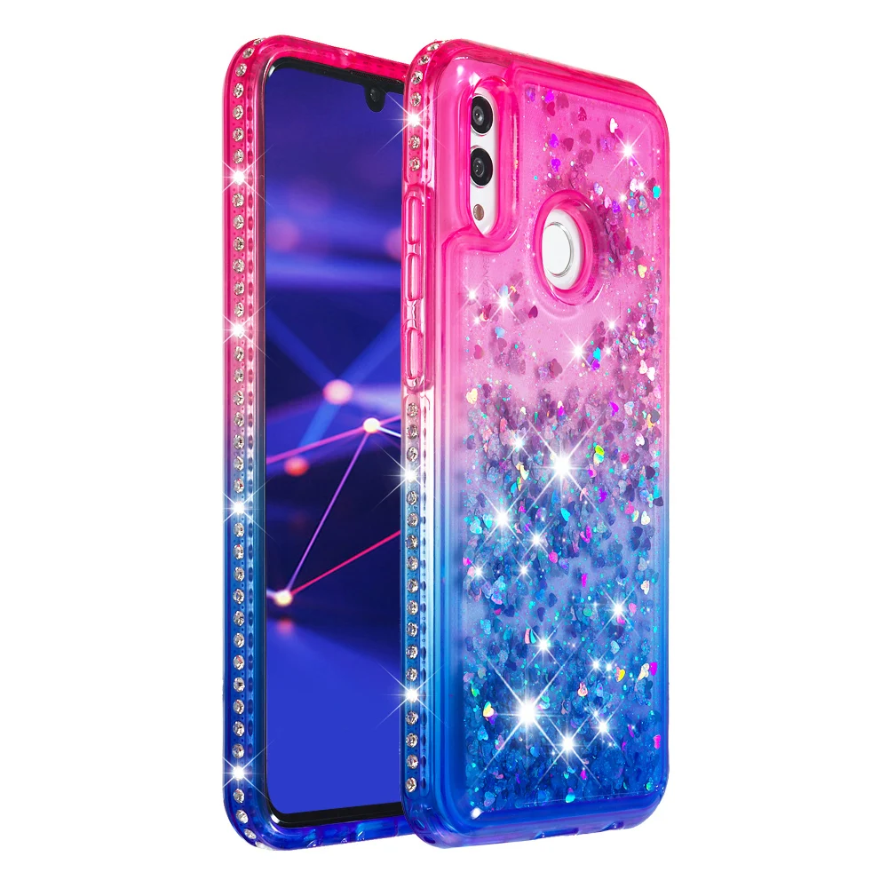 Diamond Glitter Case For Huawei P Smart Plus 2019 Gradient Bling Quicksand Soft Silicone Case for Huawei Honor 10 Lite Cover (3)