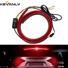 1 комплект 12V автомобиль дополнительный тормозной светильник гибкий красный 103 см Автомобильный светодиодный стоп светильник с вождения указатель поворота Предупреждение стоп-сигнала
