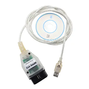 

SMPS MPPS V13.02 K+CAN CAN Flasher Chip-Tuning OBD2 Connector For Alfa Romeo Brera Crosswagon GT GTV Mito Spider Sportwagon