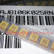 20 шт 3528 106E, алюминиевая крышка, 25В 10 мкФ типа B SMD Танталовый конденсатор