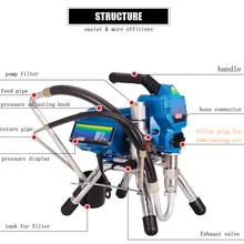 Профессиональный электрический безвоздушный распылитель краски краска ing машина H495 с 2200 Вт Мотор высокого давления DIY Инструменты для украшения