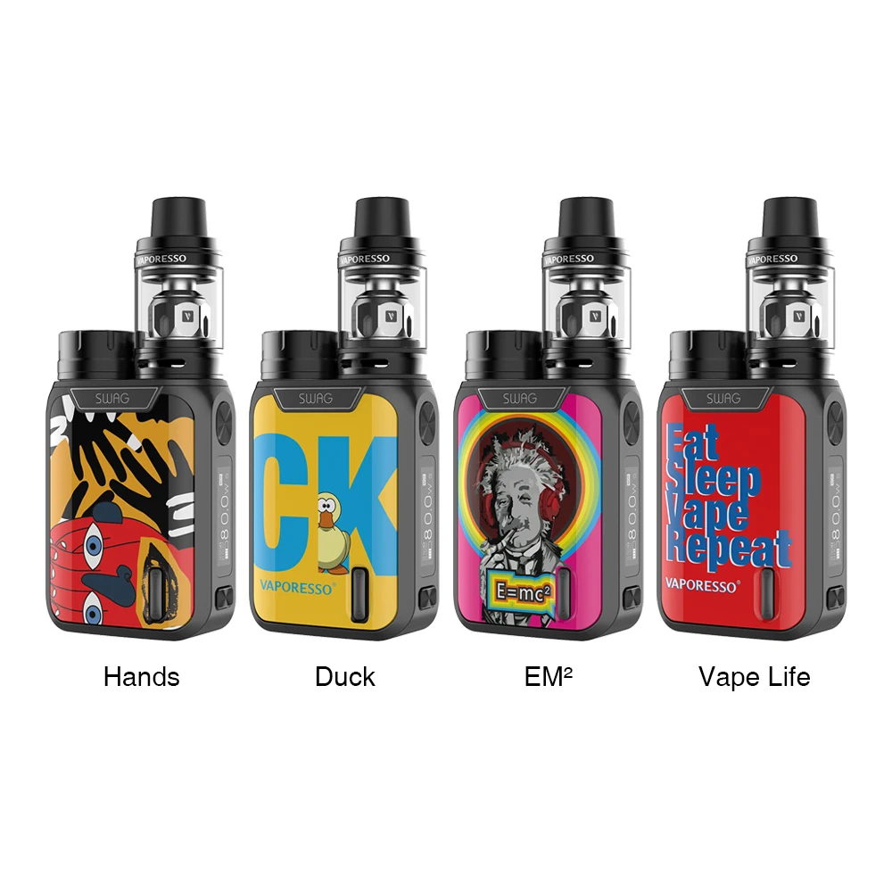 Tanie Oryginalny zestaw Vaporesso Swag Electronci papieros Vape e papierosy 80W TC Mod z NRG SE zbiornik użyj cewki GT bez baterii 18650