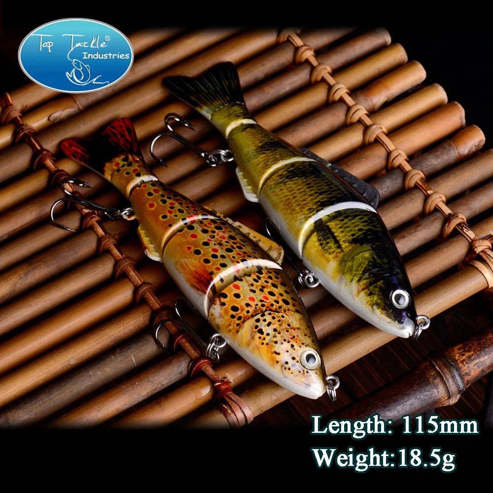 

C Type 115mm 18.5g Fishing Lures Swim bait 4 Sections Lure