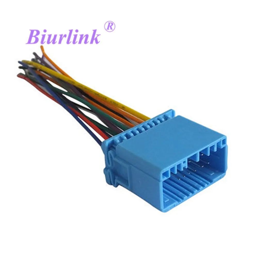 Biurlink 2Pcs Car Stereo Radio Harness Cable Adapter For Honda Fit