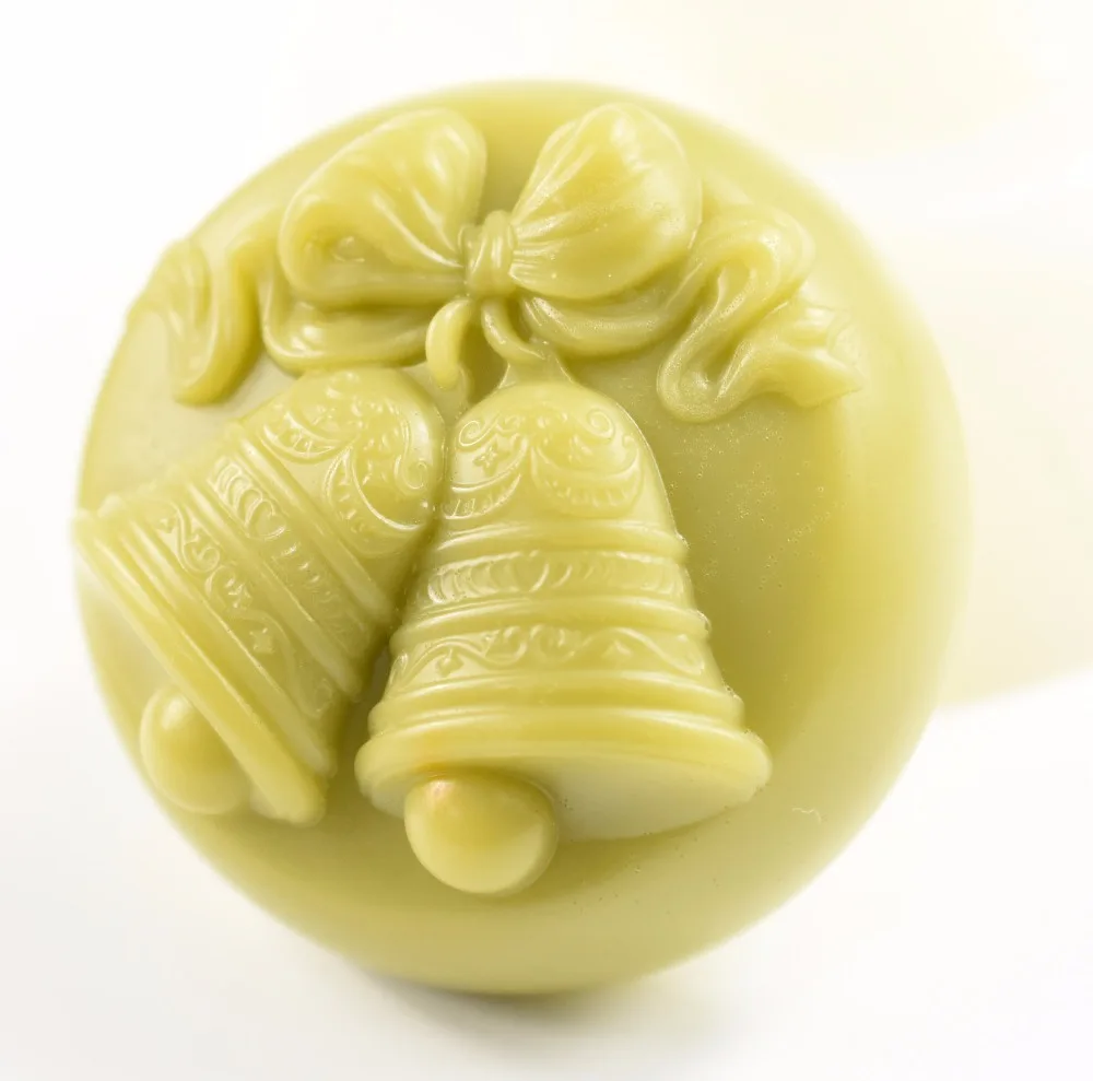 Christmas bells Mold S527 Craft Art Silicone 3D Soap Mold Craft Molds DIY Handmade Candle Molds