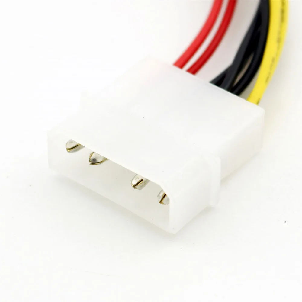 5 قطعة 4 دبوس موليكس إلى المزدوج 4 دبوس مرن PC الطاقة Y الفاصل محول موصل كابل ل قرص مرن FDD 20 سنتيمتر