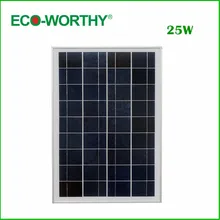 DE stock,no tax, 1piece 25 w 18V poly solar panel for charging 12V battery& Free shipping