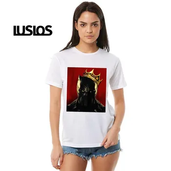 

LUS LOS New Fashion women short top Anime Black Panther women T-shirt Casual korean clothes Aesthetic t-shirt women