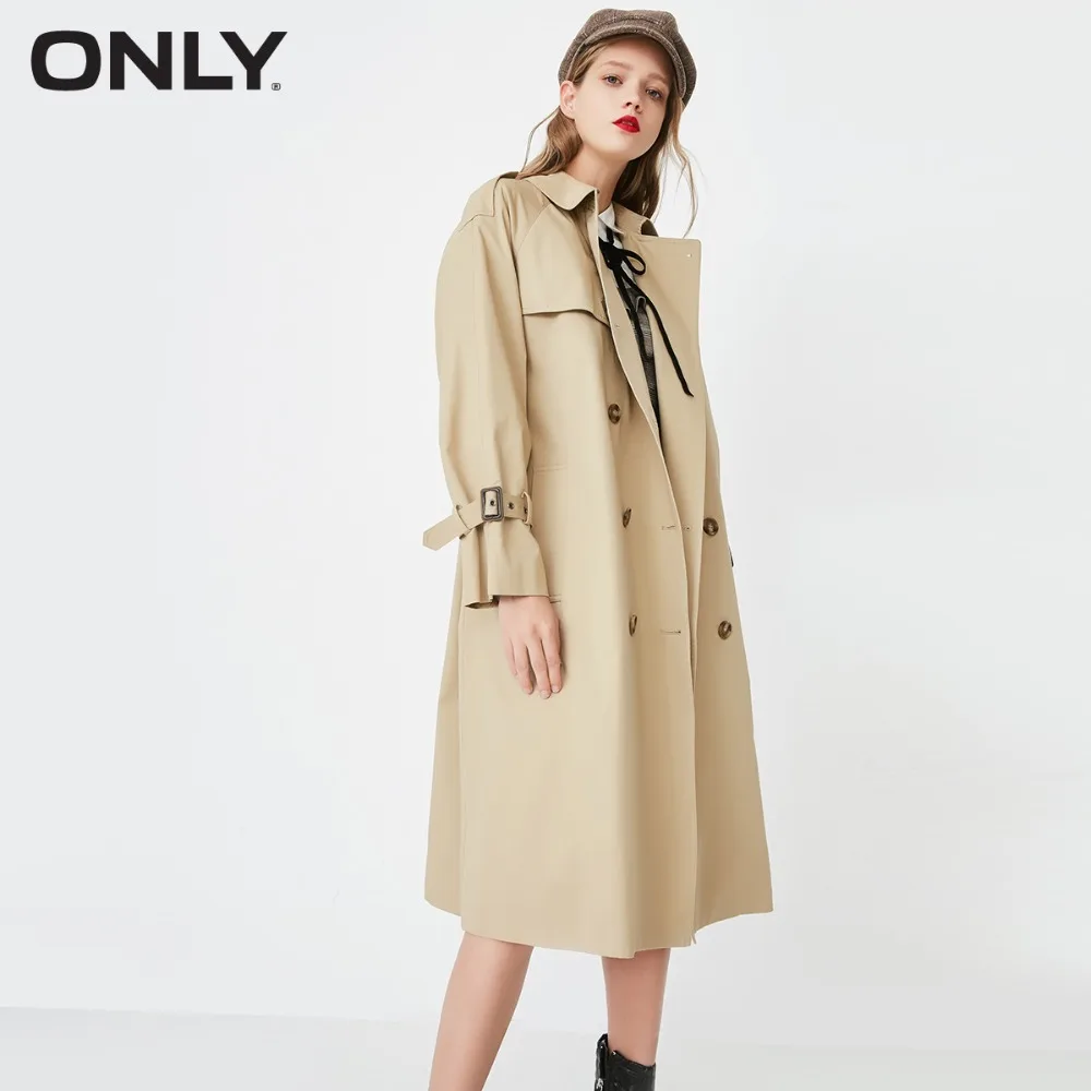 ONLY Double breasted long wind coat |118136516-in Trench from Women's ...