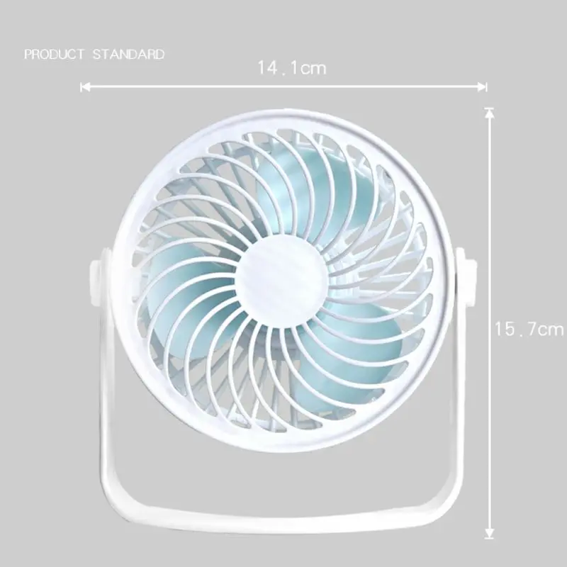 USB клип Настольный вентилятор с сильным ветром тихий портативный 2 скорости регулируемый 360 обезжириваемый Мини Персональный вентилятор