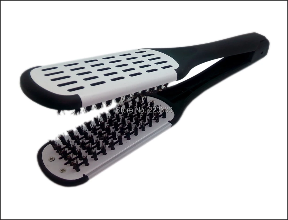 Ceramic Hair Straightening Comb Styling Tools Boar Bristle Double Ceramic Hair Straightening Comb Styling Tools Boar Bristle Double Sided Brush Clamp Gic Hb530 In Combs From Beauty Health On Aliexpress Alibaba