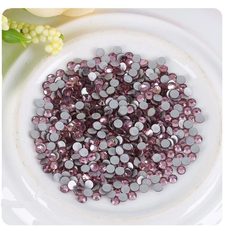 

Nail art Strass LT Amethyst Color Crystal Nail art Rhinestones SS3-SS34 Glitter Non Hotfix Flatback Manicure Nail Art Decoration