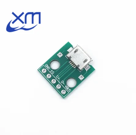

10pcs MICRO USB to DIP Adapter 5pin Female Connector B Type PCB Converter I63