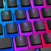 Колпачок для клавиатуры Kingston HyperX Double Shot, полупрозрачный колпачок для механической клавиатуры pbt Full 104 ► Фото 2/6