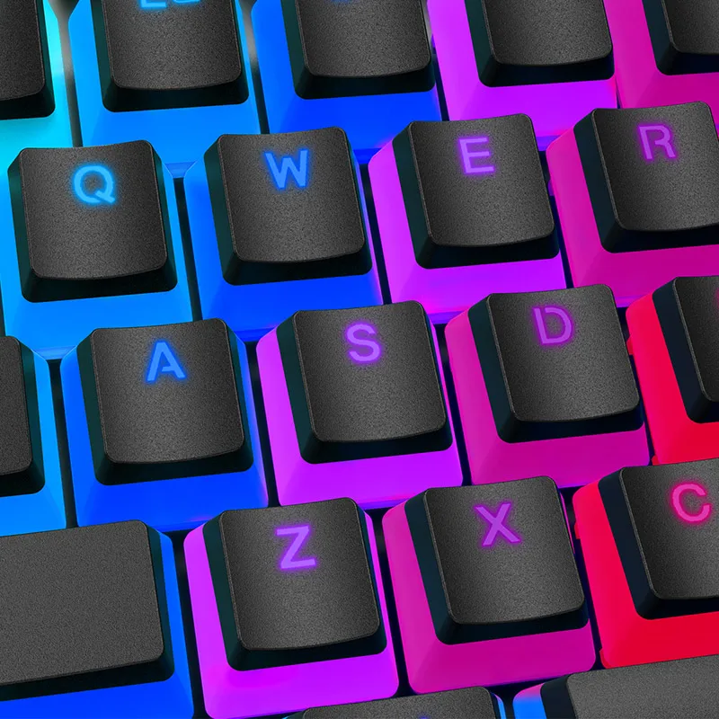 Kingston-capa para Teclado Mecânico Hyperx Cubo Duplo de Pudim Pbt Cobertura Completa 104 Transparente para Teclado - Imagem 2