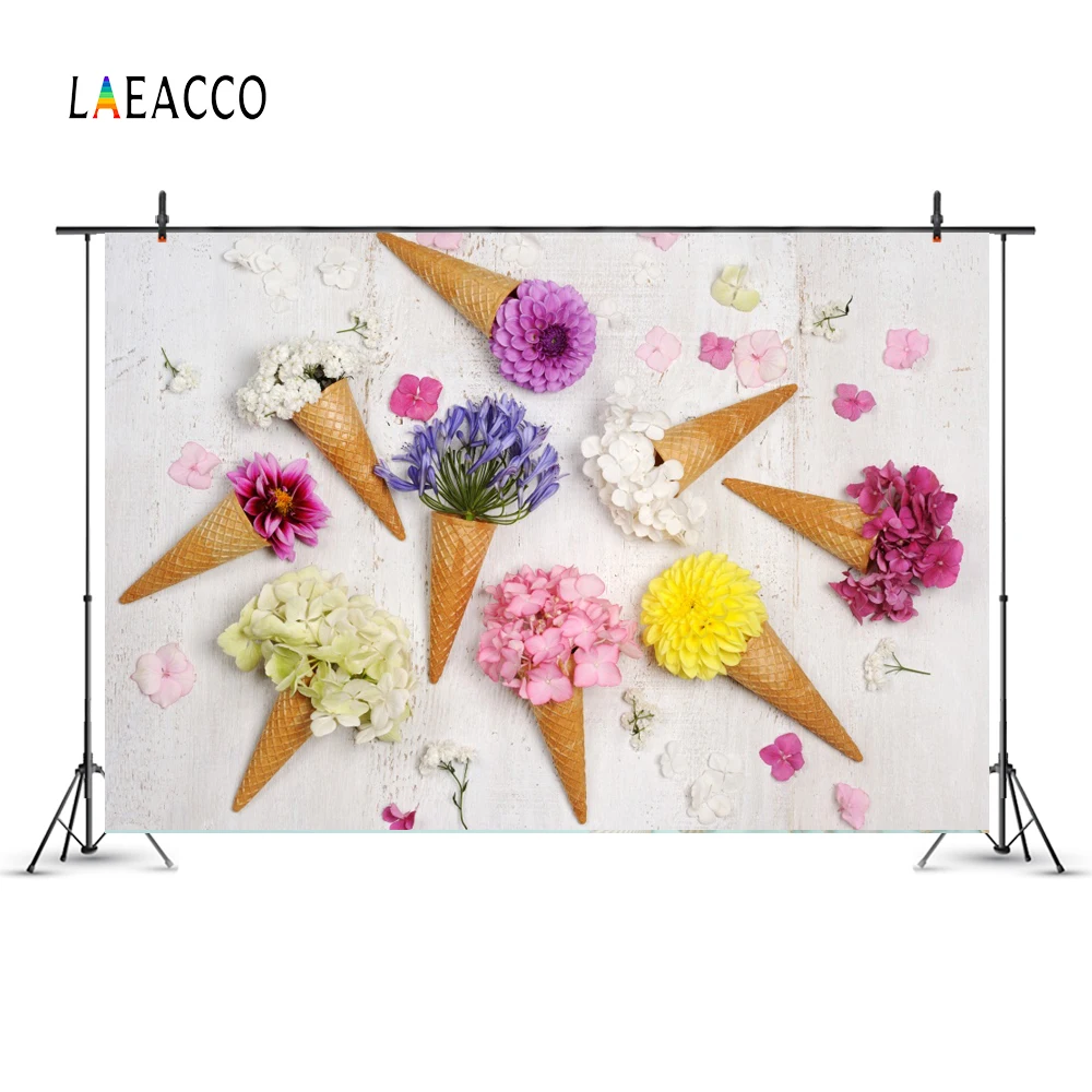 Laeacco мороженое и цветочным декором с блестками Выходное платье детские для
