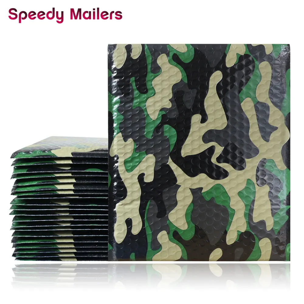 

Speedy Mailers 10pcs 236x279mm Camouflage pattern Plastic poly bubble mailer Blend color poly bubble envelope Mailing bags
