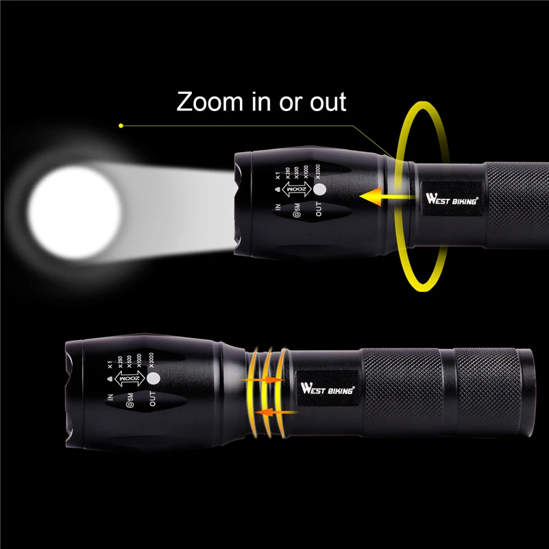 Flash Deal WEST BIKING Bike Light T6 4000 Lumens Zoomable Bicycle Front Light Linterna Torch Led Flashlight Bike Frame Lights Cycling Light 23 Flash Deal WEST BIKING Bike Light T6 4000 Lumens Zoomable Bicycle Front Light Linterna Torch Led Flashlight Bike Frame Lights Cycling Light 23