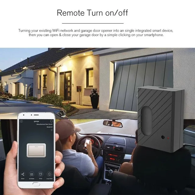 Wi-Fi переключатель умный Открыватель гаражной двери eWelink управление гаражной дверью Лер умный телефон пульт дистанционного управления приложение Функция синхронизации совместима