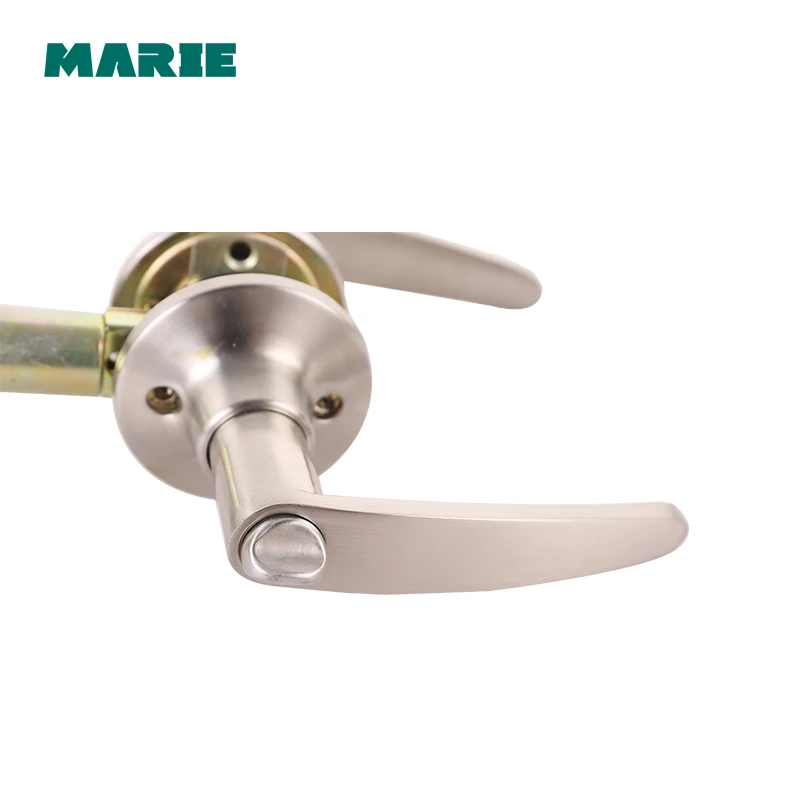 Round Door Handle Door Knobs Lock Stainless Steel Entrance Passage Door Lock  for Bedroom Living Room Bathroom