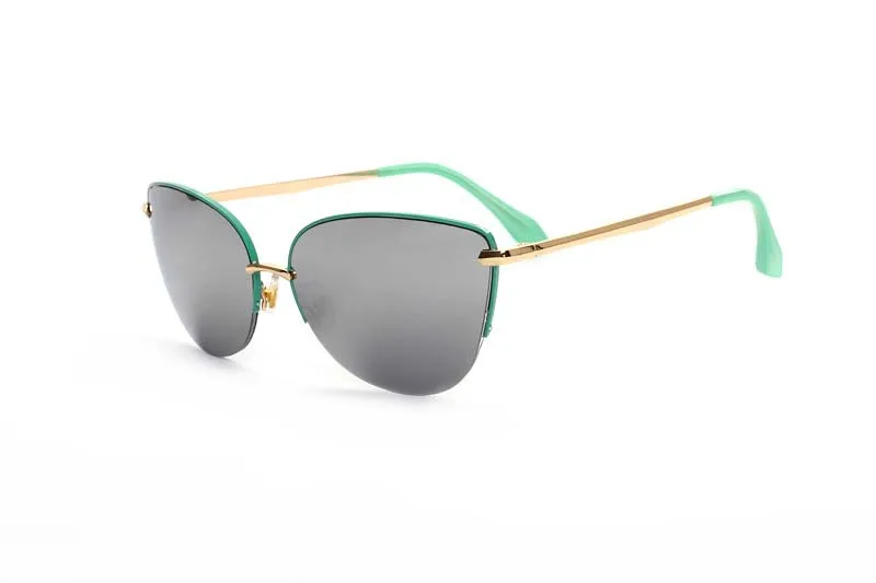 Yvan металлические Новые Ретро покрытие очки УФ 400 женские мужские солнцезащитные очки, солнцезащитные очки винтажные рыболовные брендовые дизайнерские солнцезащитные очки «кошачий глаз» пляж