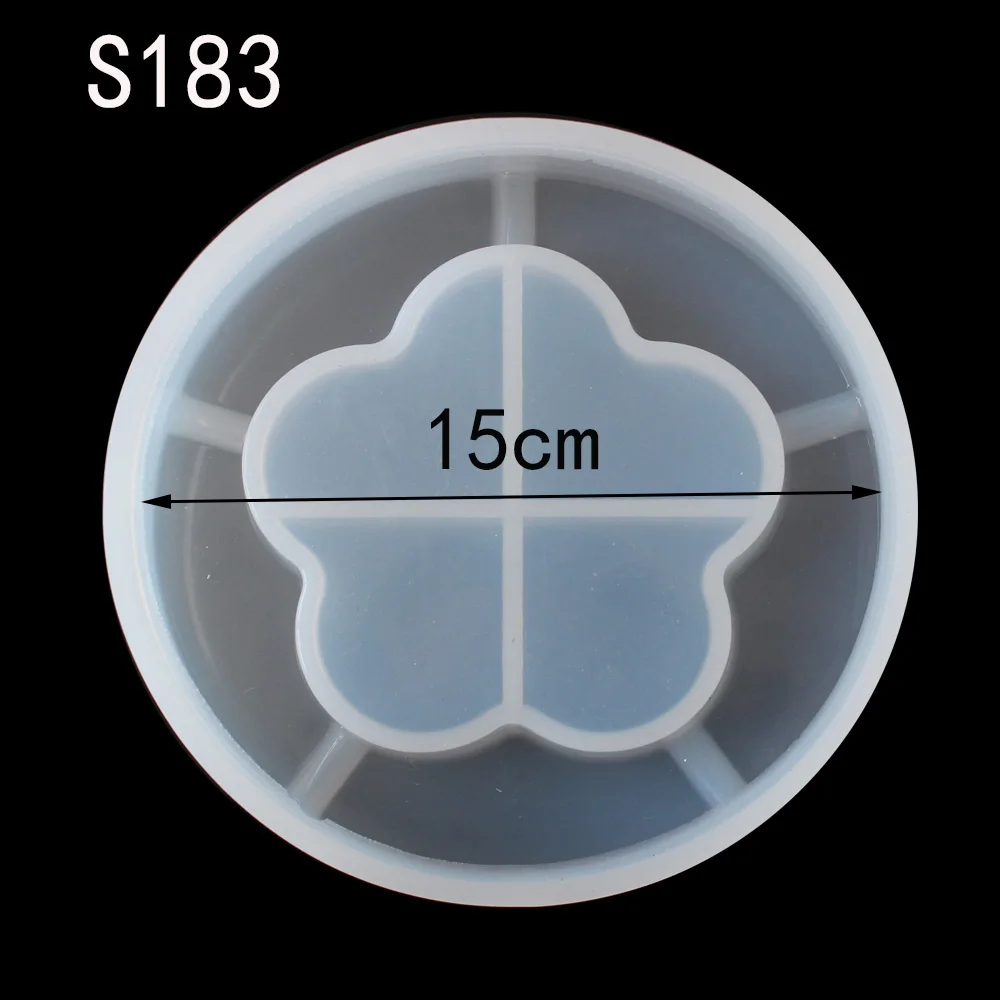 Aouke формы 15 видов пепельница силиконовая форма ручной цветок контейнер поверхность - Цвет: Коричневый