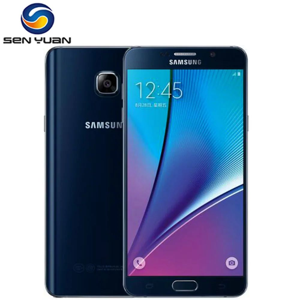 Оригинальный разблокированный Samsung Galaxy Note 5 N920A N920P 4G LTE мобильный телефон 16 МП 7