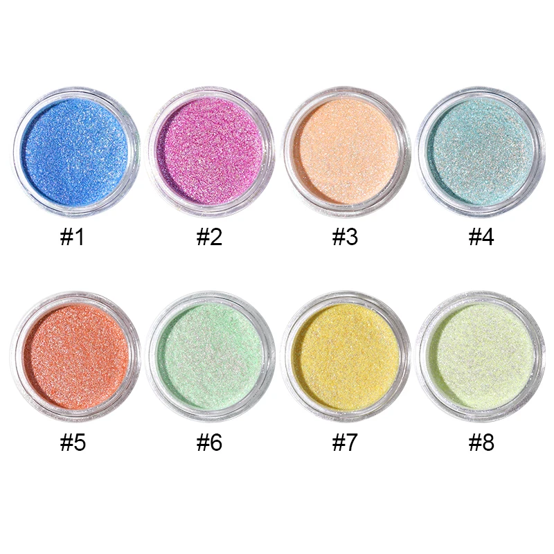 0.5g/box Chameleon Nail Powder Nail Art Decorations Shining Glitters Dust Nail Pigment Glitter Powder Black Base Needed