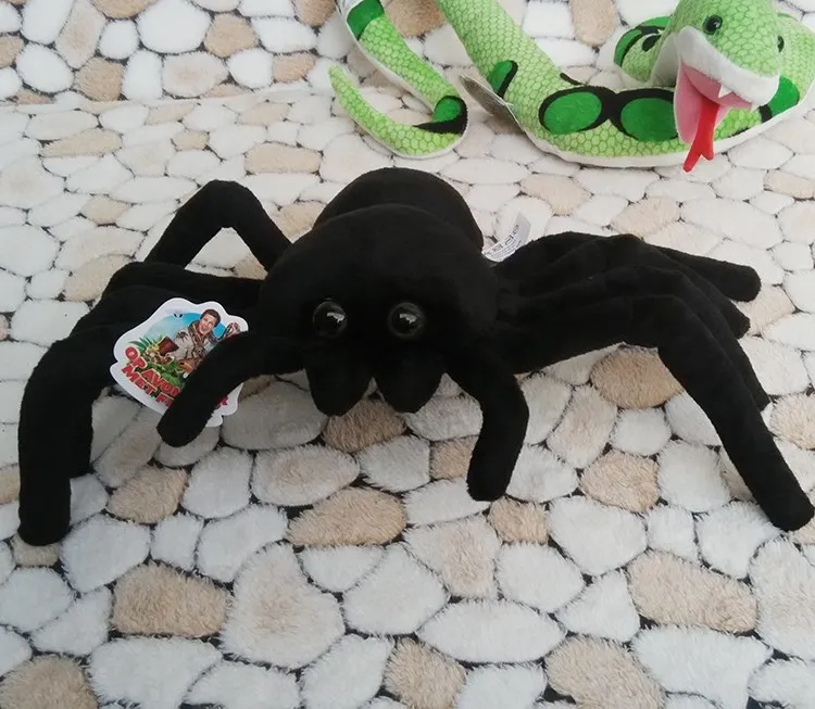 30 см креативная имитация черный паук-кукла плюшевая игрушка мягкие куклы пауки Подарочная бутафория на год и день рождения