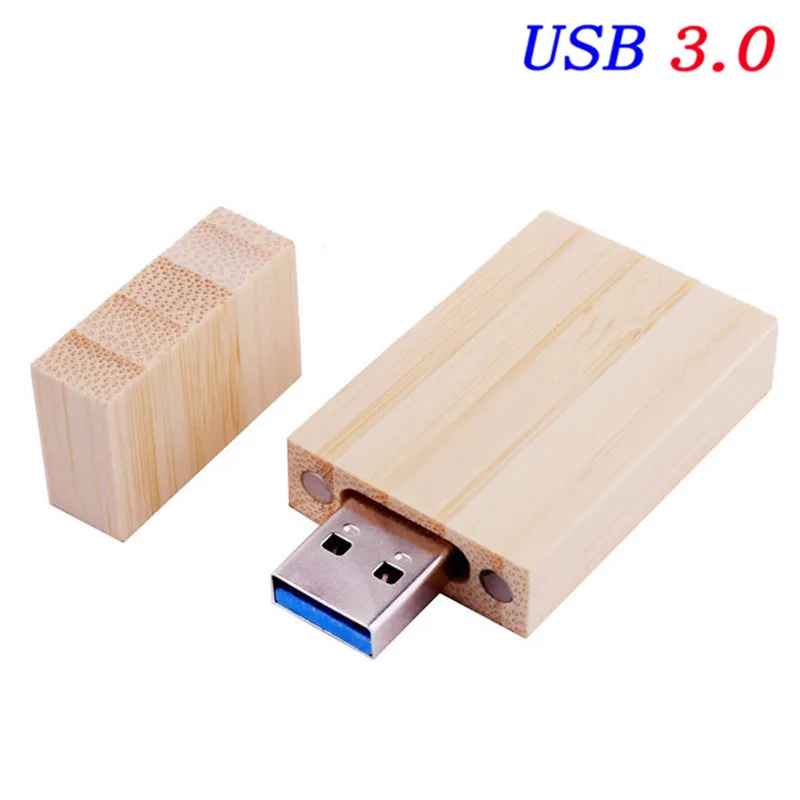 JASTER USB 3,0, Пользовательский логотип, натуральная древесина, карта памяти, usb флеш-накопитель, карта памяти, флешка, флешка, 8 ГБ, 16 ГБ, 32 ГБ, 64 ГБ, подарок - Цвет: Bamboo