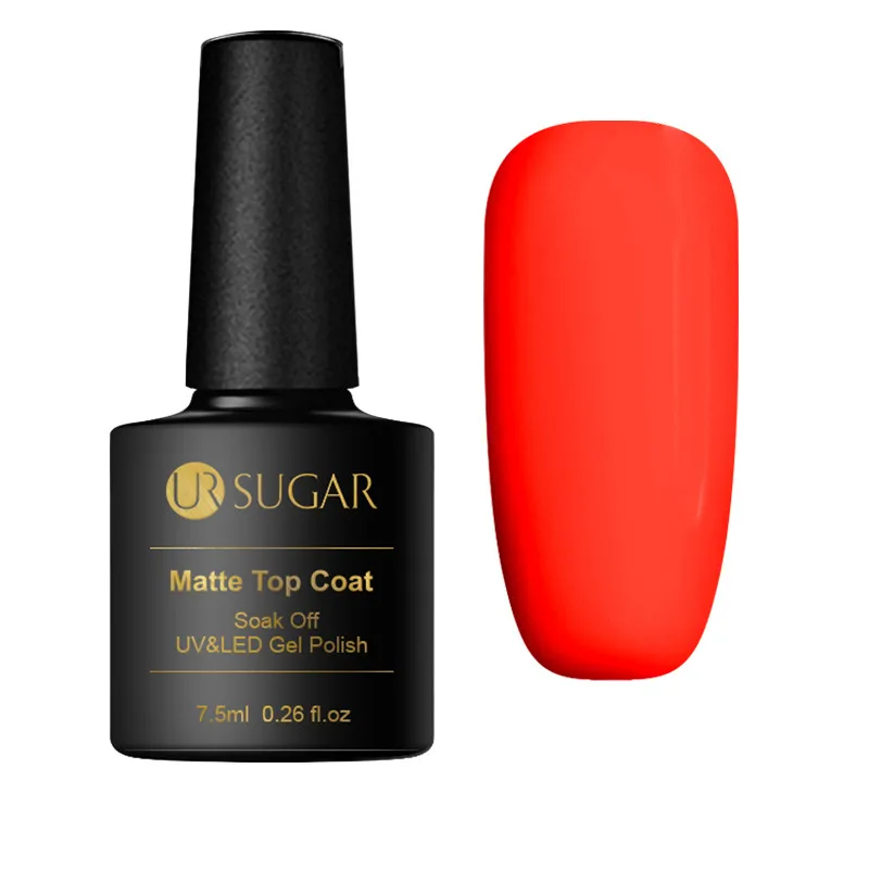 UR SUGAR 2 шт./лот Matte Top Coat гель лак для ногтей Набор DIY матовый эффект полу постоянный замочить от УФ-светодио дный ногтей гель Лаки Наборы - Цвет: Matte Top Coat