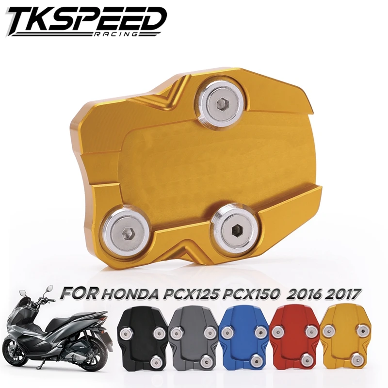 

CNC Motorcycle Stand Extension Enlarger Pad Pad For HONDA PCX125 PCX 125 PCX150 PCX 150 2016 2017 Accessories