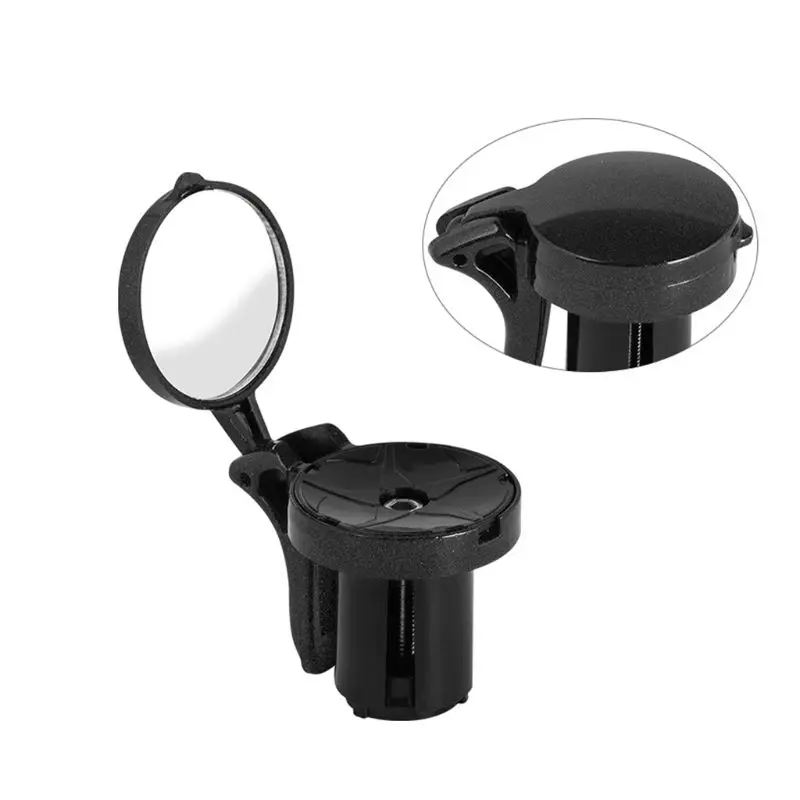 

QILEJVS Bicycle Mirror Mini Rear View Mirror for Road Bike Unbreakable Rotatable Rearview Safety Side Handlebar Mirror