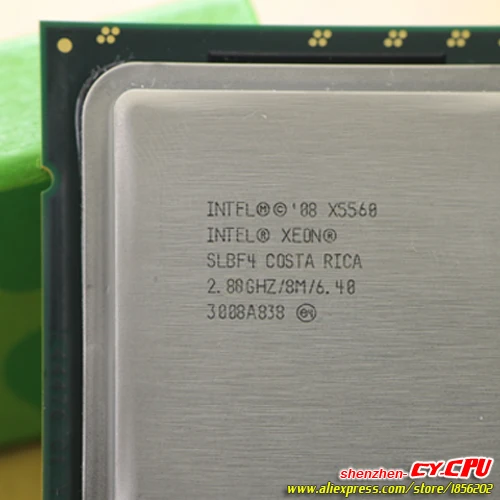 Intel Ксеон X5560 Процессор процессор/2 8 ГГц/LGA1366/8 Мб L3 Кэш/Quad Core/сервер процессор