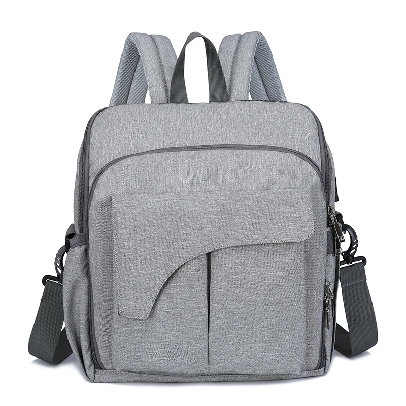 

HOT Sale Authentic Mommy Diaper Bags Mother Large Capacity Travel Nappy Backpacks with anti-loss zipper Baby Nursing Mummy Bags