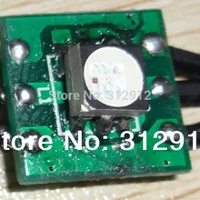Черный DC12V WS2811 led 5050 SMD пиксельный узел; 100 шт. веревочке; черные провода; 4,5 см расстояние между проводами