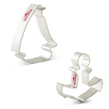 KENIAO Sailboat Dolphin Anchor набор резаков для печенья-2 шт.-печенье/помадка/кондитерские изделия/Хлеборезка-нержавеющая сталь