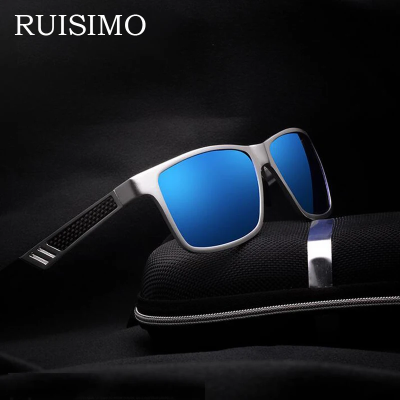 

Al-Mg Frame Unisex Square Vintage Retro Sun Glasses Famous Brand Sunglases polarized Sunglasses retro Feminino For Women Men