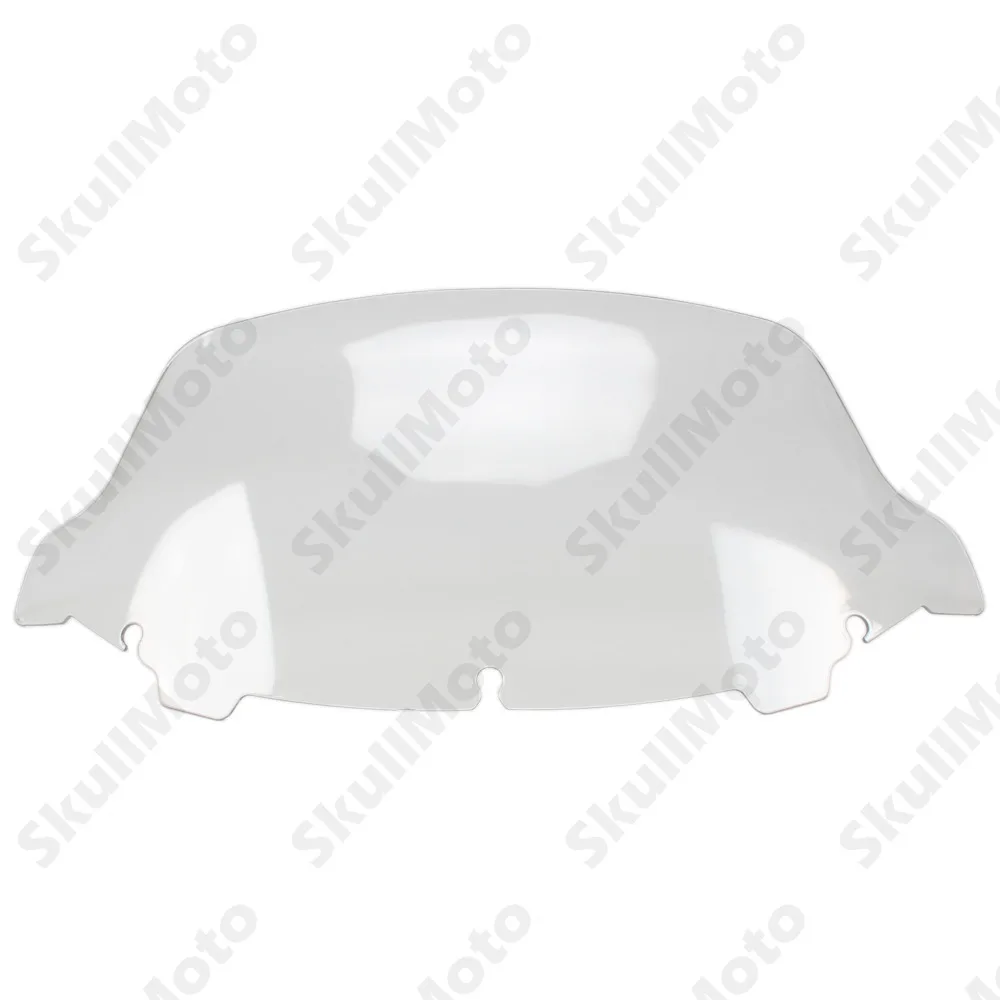 

10"Clear Wave Wind Deflector Motorcycle Windshield Windscreen for Harley Touring Street Glide Electra Glide FLHT FLHTC 2014-2019