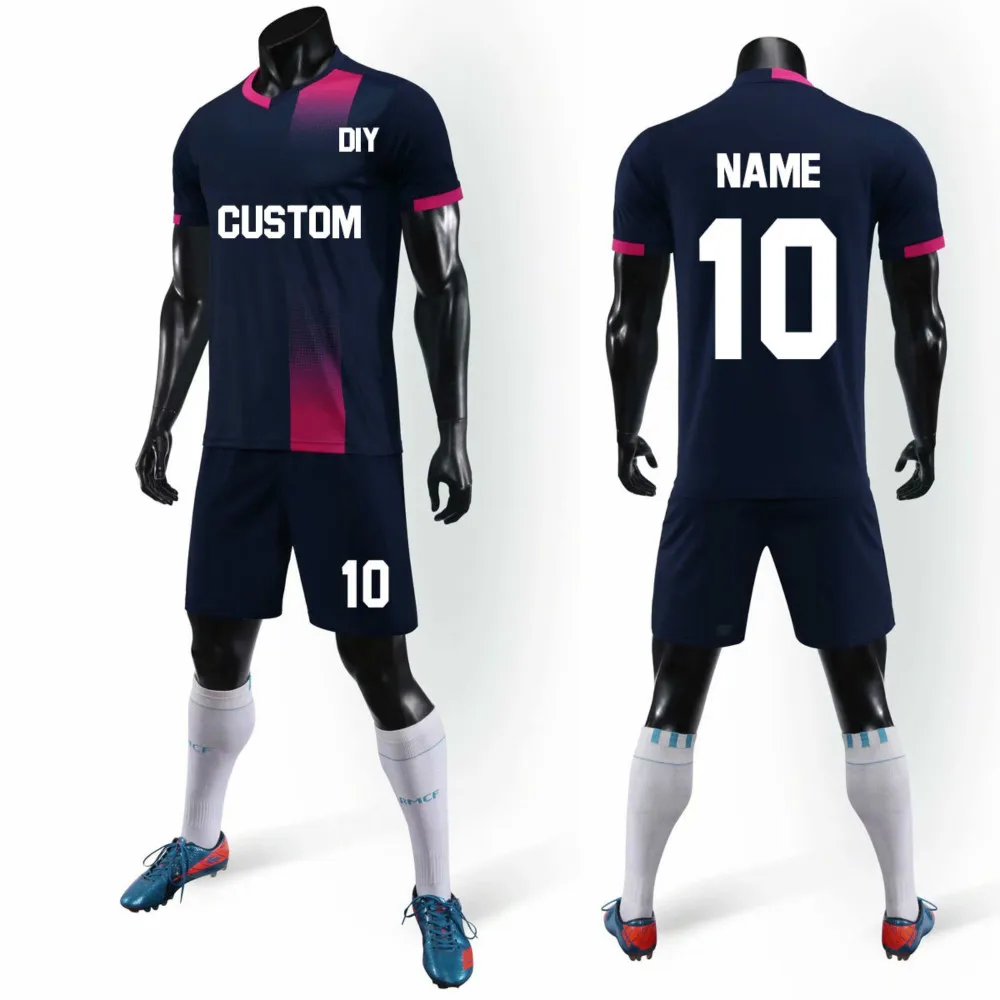 

Child Soccer Jersey Sets Survetement Football Kit Men Quick Try Futbol Jerseys Sports Training Blank Uniforms Custom Name Number