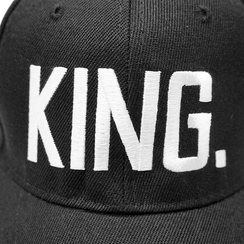 King Queen Baseball Cap Embroidery Letter Hip Hop Hat Casquette Men Women Dad Bone Summer Couple Lover Casual Snapback Caps