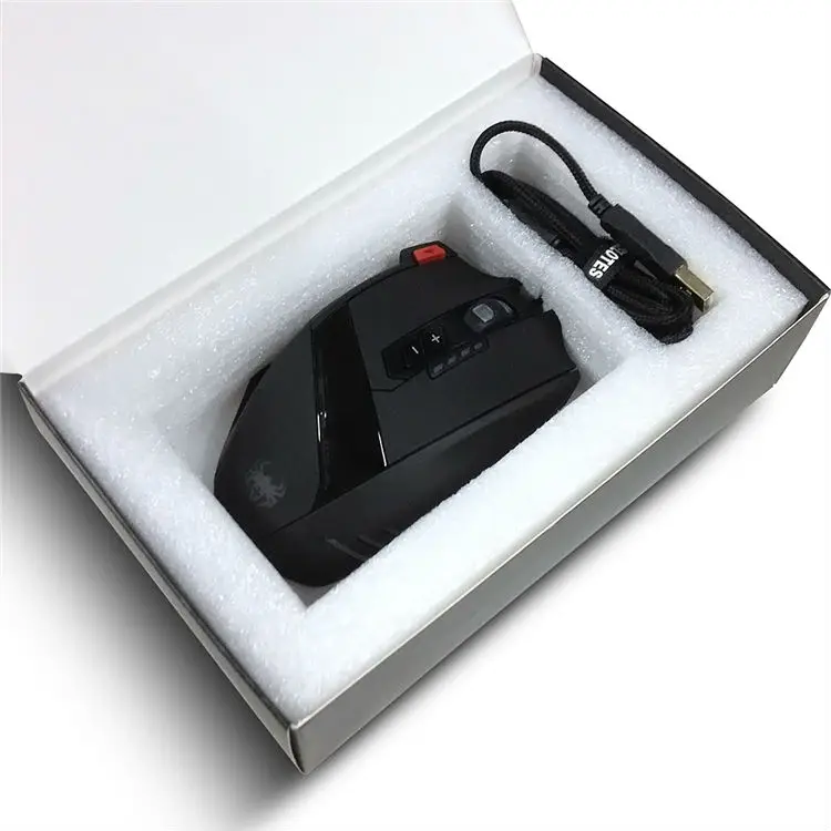 Gaming Mouse Ajustable 4000DPI 12 Buttons Optical Macro Programming USB Game Mouse Gamer Breathing Lights (11)