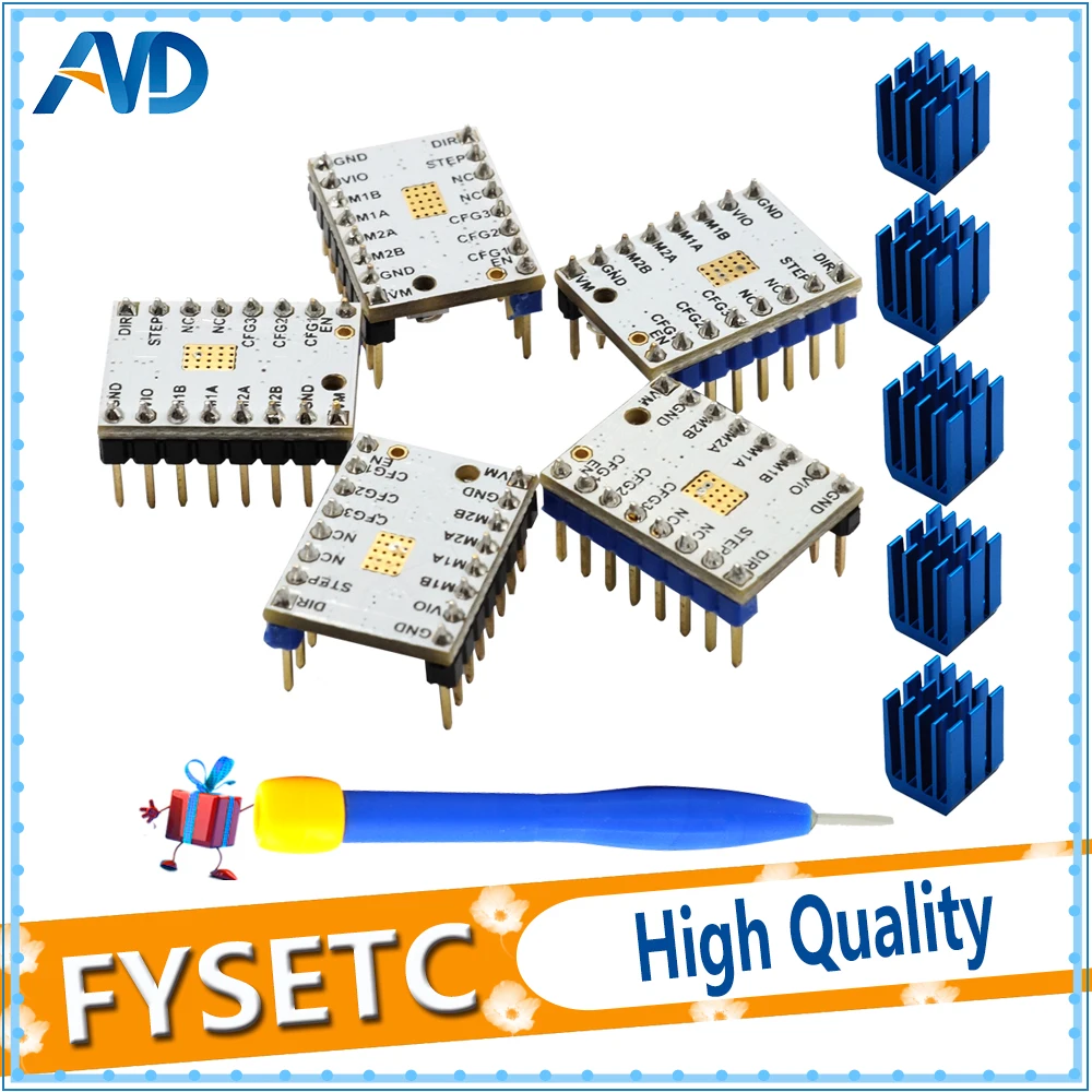 100X Super Silent 3D-принтеры TMC2100 V1.3 Драйвер шагового двигателя 256 сегментов Stepstick