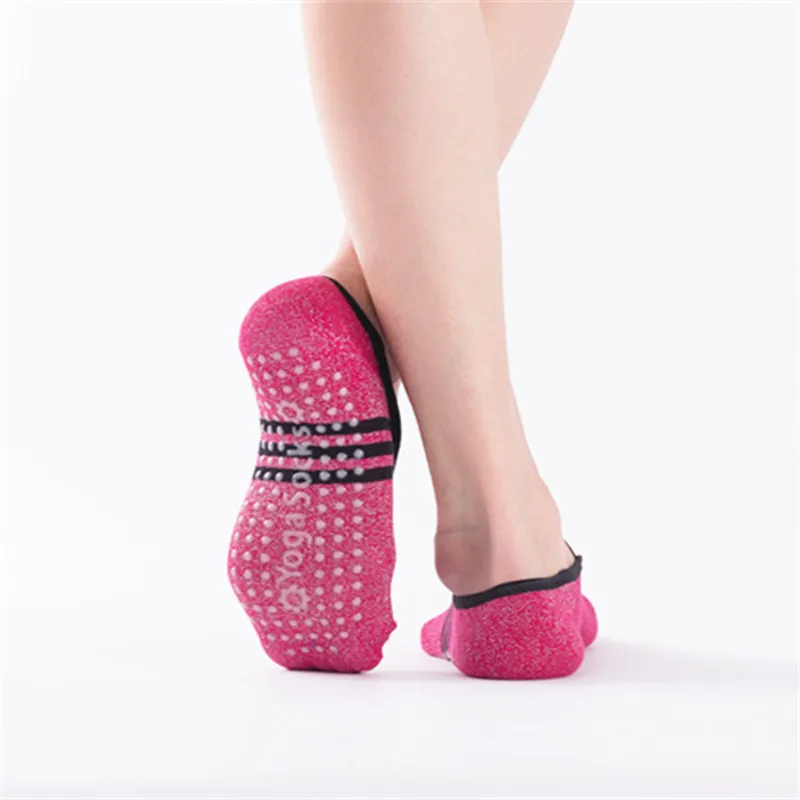 de yoga com apertos de silicone anti-skid