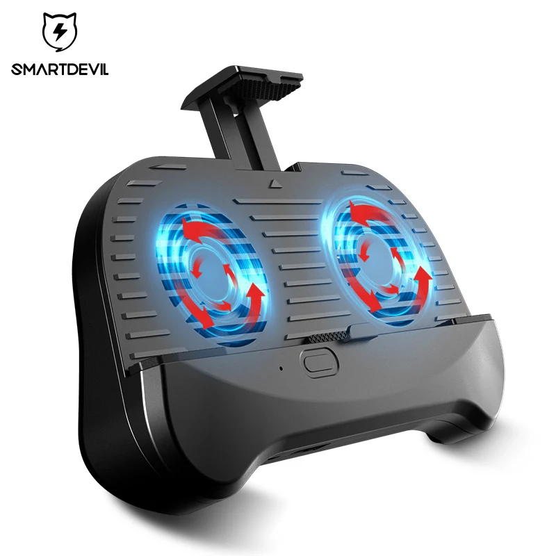 

SmartDevl Mobile Phone Gaming Game Pad Cooler Cooling Fan Fire Controller Gamepad Universal Joystick with 2000mAh Power Bank